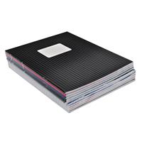 30x Gekleurde A5 ruitjes schriften pakket 5 mm Multi