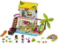 LEGO Konstruktionsspielsteine Strandhaus mit Tretboot (41428), LEGO, Kunststoff, (444-tlg.)