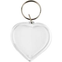 Creative Company Großpack Schlüsselanhänger Herz, 25 Stück, zum Einfügen eigener Bilder, 5cm x 5cm
