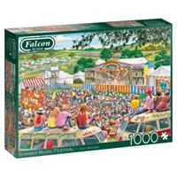 Falcon puzzel Summer Music Festival 37 cm karton 1000 stukjes