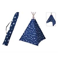 Basic Kids Collection Speeltent Tippie 103x103x160 cm Blauw/Wit