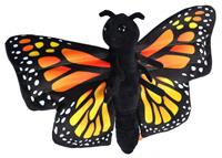 Wild Republic Zwarte vlinders knuffels 20 cm knuffeldieren -