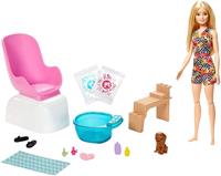 Barbie speelset pedicure meisjes vanaf 4 jaar 12 delig