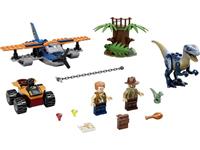 LEGO Konstruktionsspielsteine Velociraptor: Rettungsmission mit dem Doppeldecker (75942), LEGO™, Kunststoff, (101-tlg.)