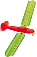vlieger vliegtuig junior 48 x 21 cm groen/oranje