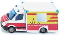 Mercedes Benz Rettungsdienst 12,7 cm staal wit/rood (1536)