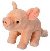 Pluche knuffel knuffeldier varken roze 20 cm -