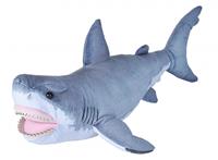 Wild Republic Pluche knuffel witte haai van 55 cm -