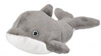 knuffel dolfijn junior 13 cm pluche grijs