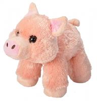 knuffel varken junior 18 cm pluche roze
