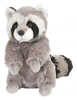 knuffel wasbeer junior 20 cm pluche grijs