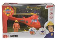 Simba Brandweerman Sam Wallaby Heli met Figuur