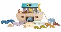 Tender Leaf Toys dierenboot Ark van Noah 38 cm hout naturel