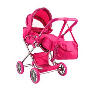 Basic Poppenwagen Roze