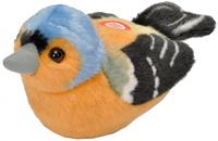 Pluche vink vogeltje dierenknuffel 13 cm -