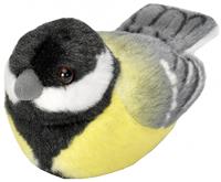 Singvogel Kohlmeise gelb/grau