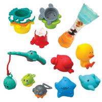 Badkoffer met 16 items INFANTINO blauw