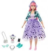 Barbie tienerfoto Princess Daisy meisjes 35 cm paars 3 delig