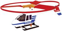 helikopter Police junior 27 cm rood/wit/blauw 2 delig