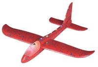 zweefvliegtuig met verlichting junior 47 cm foam rood