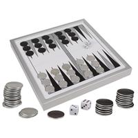 Backgammon spel met metalen fiches - Actiespellen