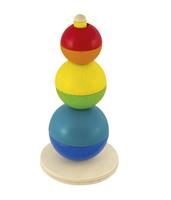 Schmidt Spiele Selecta 62002 - Stapelturm Kugel, Holz, 16 cm