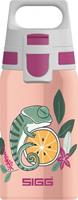 Sigg Edelstahl-Trinkflasche SHIELD ONE Flora, 500 ml rosa