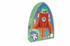 Carletto Deutschland / Scratch Shape Puzzle Weltall 60 Teile