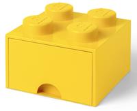LEGO Aufbewahrungsbox mit Schublade Gelb 25 x 25 x 18 cm