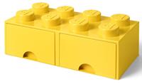 LEGO Aufbewahrungsbox mit Schubladen Gelb 50 x 25 x 18 cm