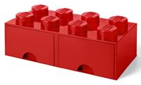 LEGO Aufbewahrungsbox mit Schubladen Rot 50 x 25 x 18 cm