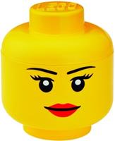 LEGO Aufbewahrungsbox Kopf Mädchen Ø 16 x 18,5 cm