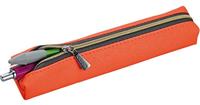 Cedon etui 18,5 x 3,5 cm kunstleer oranje/zwart