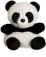 knuffel Palm Pals panda junior 13 cm pluche zwart/wit