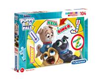 Clementoni legpuzzel Disney Puppy Dog Pals Supercolor 104 stukjes