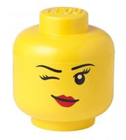 LEGO Aufbewahrungsbox Kopf Zwinkern Ø 16 x 18,5 cm