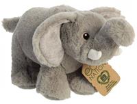 knuffelolifant Eco Nation 26 cm pluche grijs