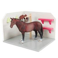 Paarden Wasbox Hout 1:24