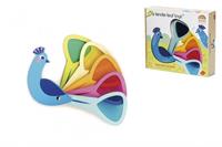 Tender Leaf Toys Houten Pauw met Kleuren