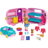 Mattel Puppen Fahrzeug Barbie Chelsea Camper Spielset mit Puppe