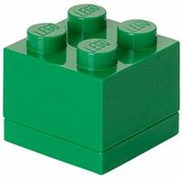 LEGO mini opbergsteen 4 noppen 4,6 x 4,3 cm polypropeen groen