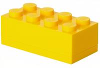 LEGO mini opbergsteen 8 noppen 4,6 x 9,2 cm polypropeen geel