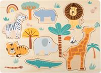 Small Foot vormenpuzzel Safari 21,5 x 30 cm hout 7 delig