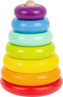 Small Foot regenboog stapeltoren junior 15 cm hout