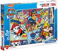 Paw Patrol Cartoon Puzzel (104 stukjes)