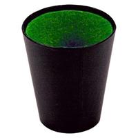 Yahtzee spel dobbelbeker 9 cm zwart/groen - Dobbelbekers