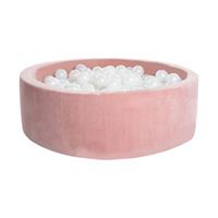Ronde Ballenbak Velvet Baby Pink 90 x 40 cm