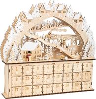 Small Foot Adventskalender Sneeuw 42 X 7 Cm Hout Beige/wit