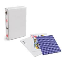 1x Setje van 54 speelkaarten blauw - Kaartspel