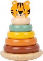 Small Foot stapeltoren tijger safari junior 14 cm hout 7 delig